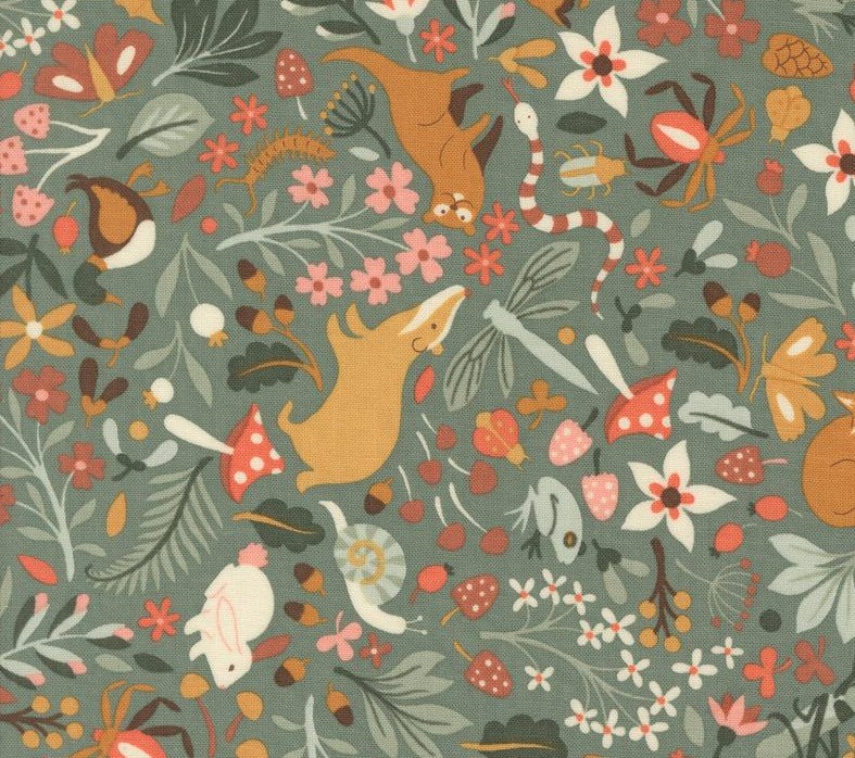 Acorn Hollow Flora and Fauna Eucalyptus by BasicGrey for Moda Fabrics