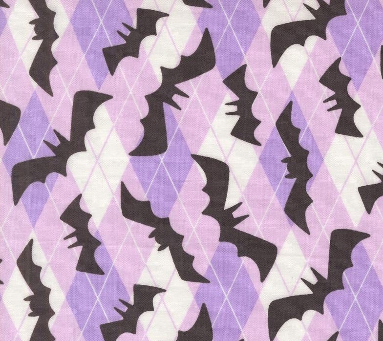 Fab Boo Lous Going Batty Lavender by Me and My Sister Designs for Moda Fabrics