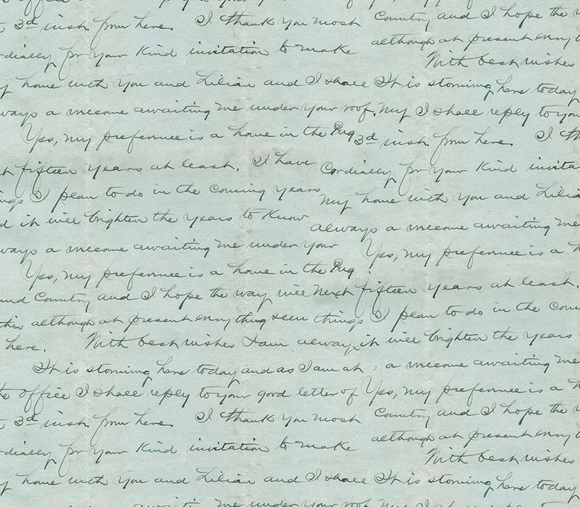 Palette Blue Script Blue by Tim Holtz for FreeSpirit Fabrics