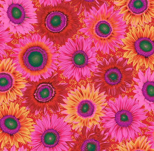 Kaffe Fassett Collective Stash Van Gogh Red by Philip Jacobs for Kaffe Fassett