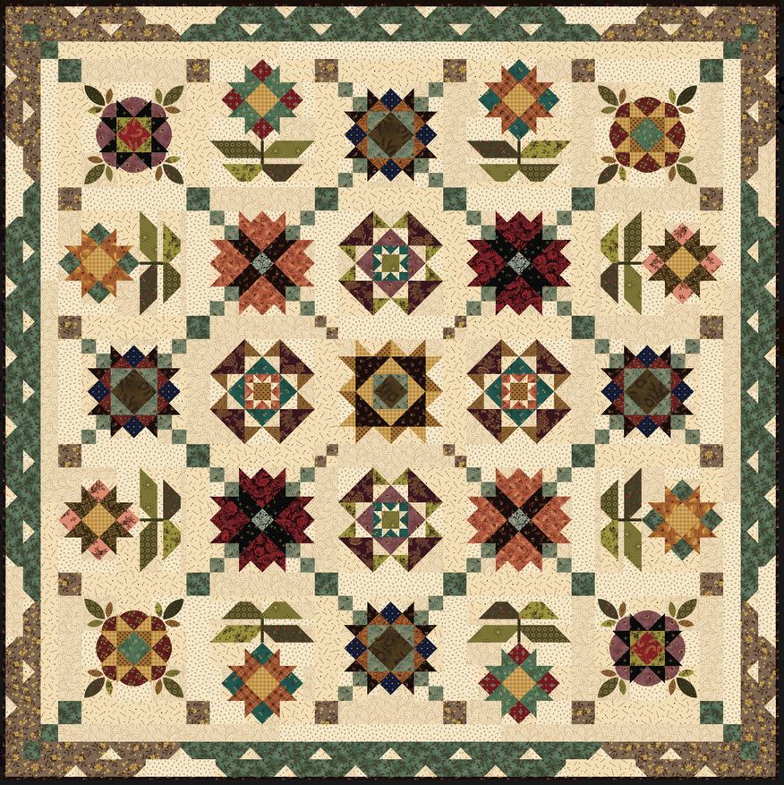 Scatter Garden Quilt Kit by Kim Diehl