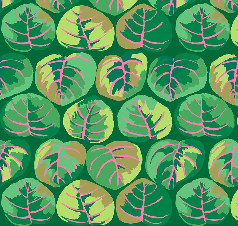 Kaffe Fassett Collective Palm Leaves Green by Kaffe Fassett