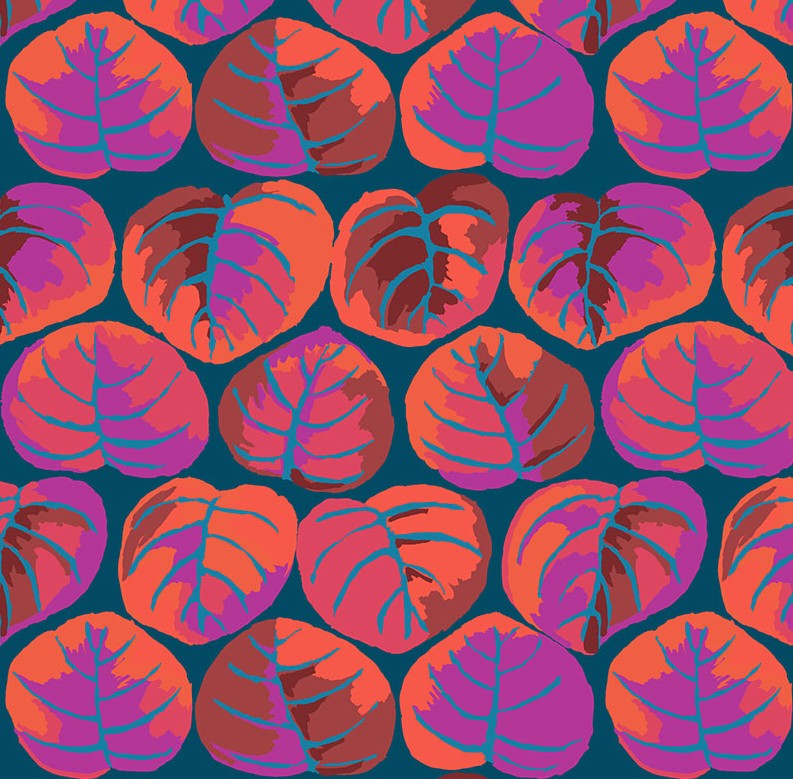 Kaffe Fassett Collective Palm Leaves Red by Kaffe Fassett