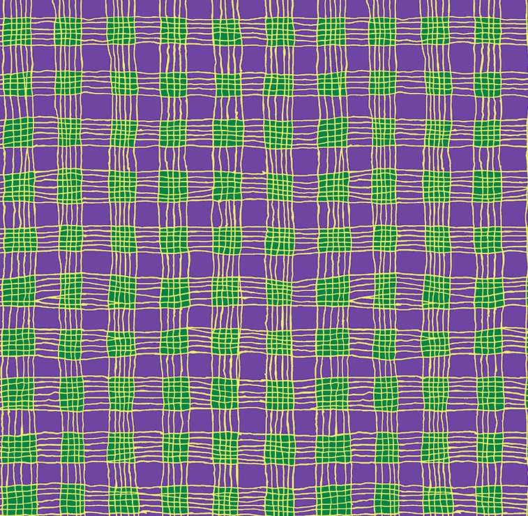 Kaffe Fassett Collective Gingham Purple by Brandon Mably for Kaffe Fassett