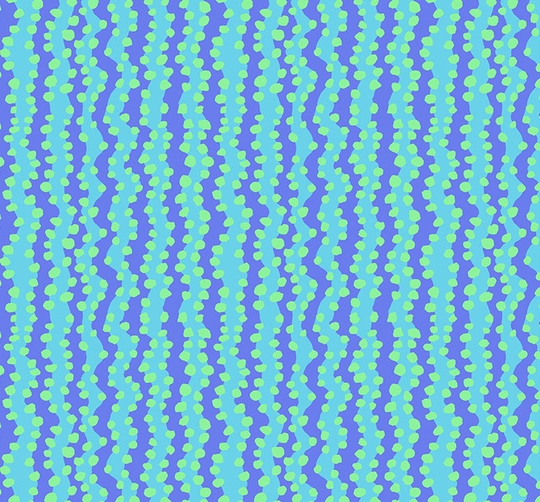 Kaffe Fassett Collective SM Bubble Stripe Aqua by Brandon Mably for Kaffe Fassett