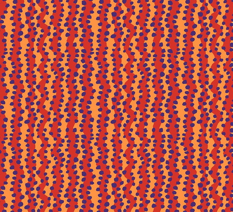 Kaffe Fassett Collective SM Bubble Stripe Red by Brandon Mably for Kaffe Fassett