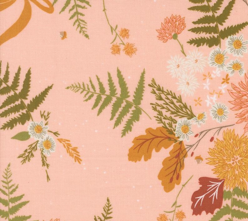 Frivolity Dahlia and Fern Blush by Sweetfire Road for Moda Fabrics