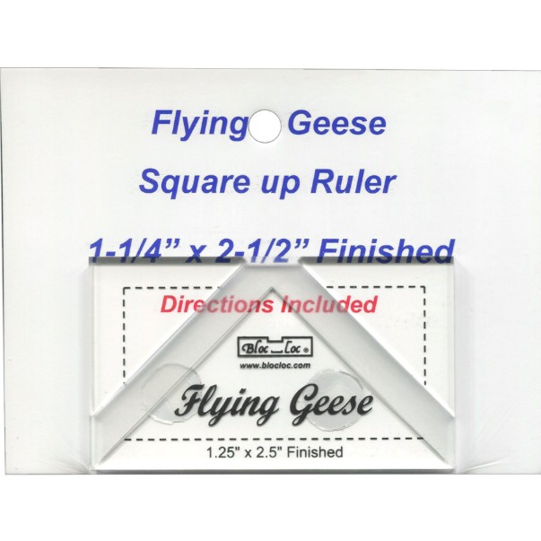 Bloc Loc Flying Geese Square Up Ruler 1.25" x 2.5"