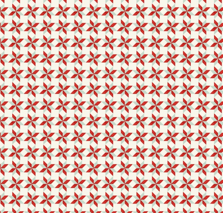 Sewing Mends the Soul Star Quilt Patterns Cream from Timeless Treasures