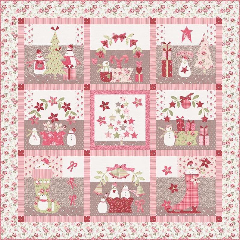 A Very Sweet Christmas Applique Quilt Kit by Bunny Hill Designs