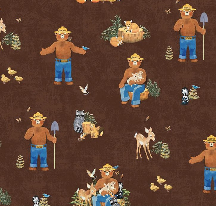 Friends of Smokey Bear Main Bark from Riley Blake Designs