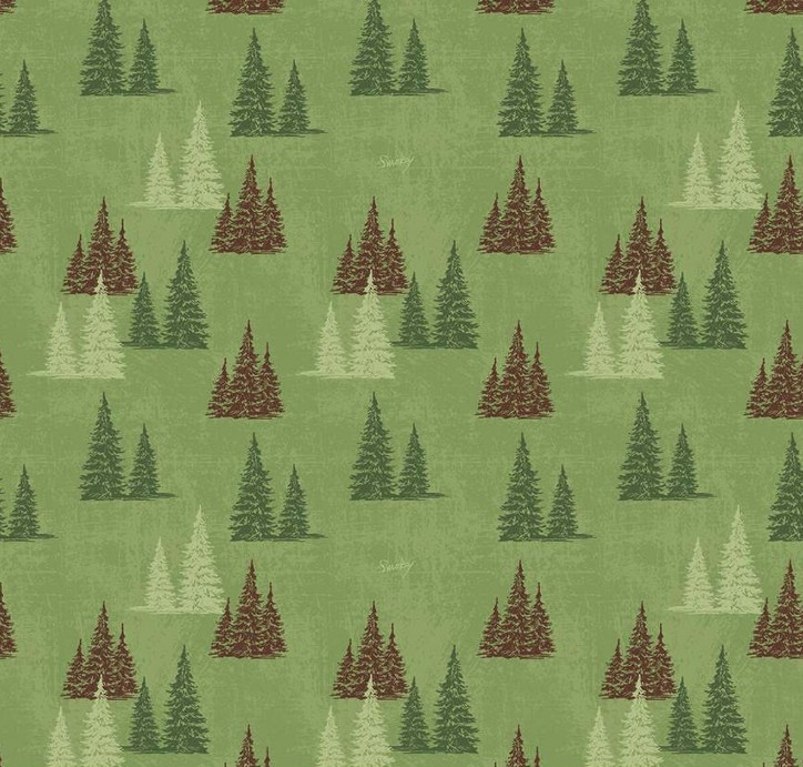 Friends of Smokey Bear Trees Grass from Riley Blake Designs