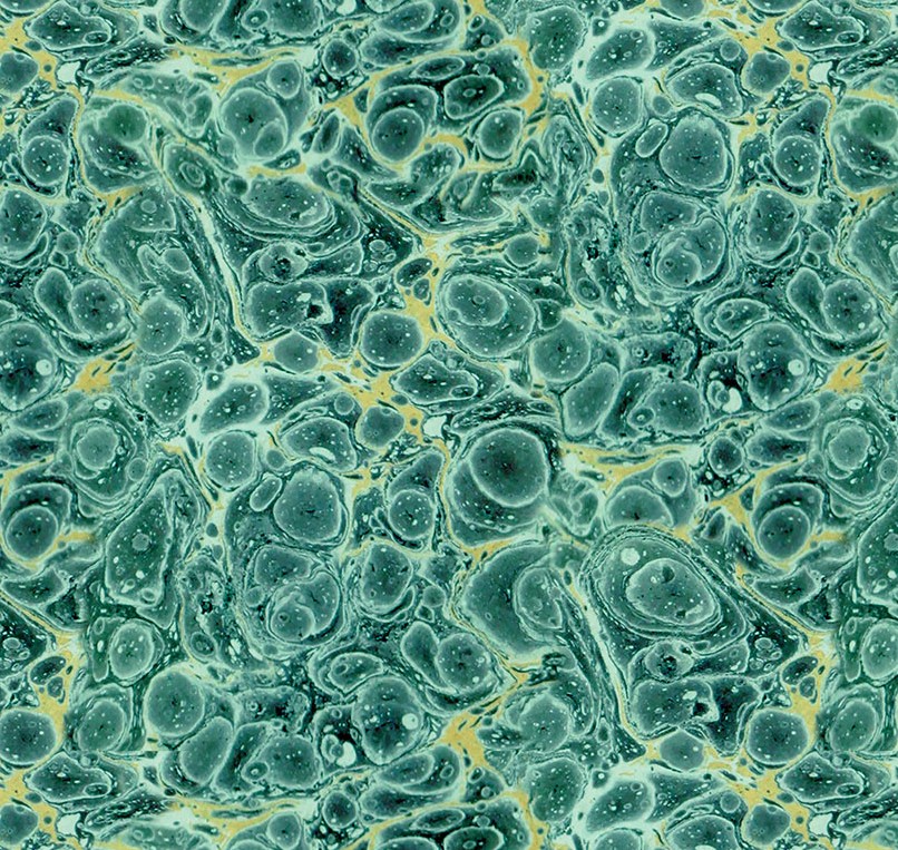 Palette Teal Marble Teal by Tim Holtz for Freespirit Fabrics