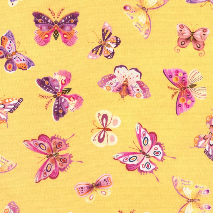 Flutter Butterflies Sweet by Pimlada Phuapradit for Robert Kaufman Fabrics