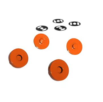 Orange Magnetic Snaps from Sassafrass Lane Designs