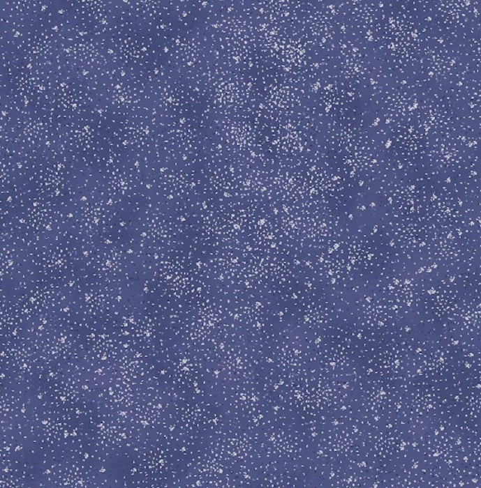 We Love Christmas Spray Dots with Metallic Blue by Stof Fabric for Blank Quilting