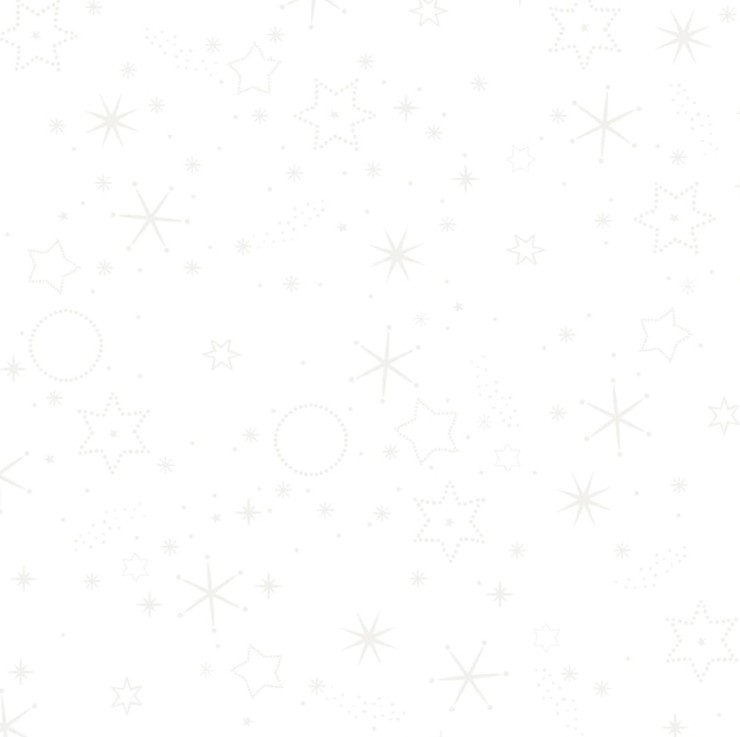 We Love Christmas Stars and Snowflakes White by Stof Fabrics for Blank Quilting