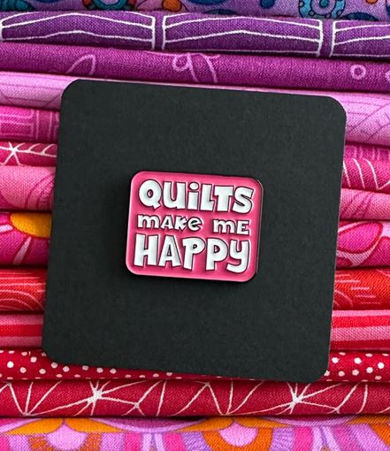 Happy  Enamel Pin by Sassfrass Lane