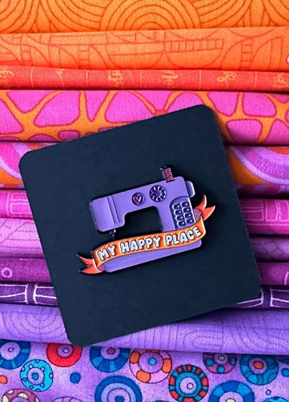 Happy Place Enamel Pin by Sassfrass Lane
