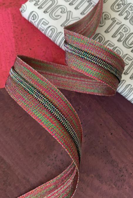 Zipper Tape with ColorfulTeeth from Sassafrass Design
