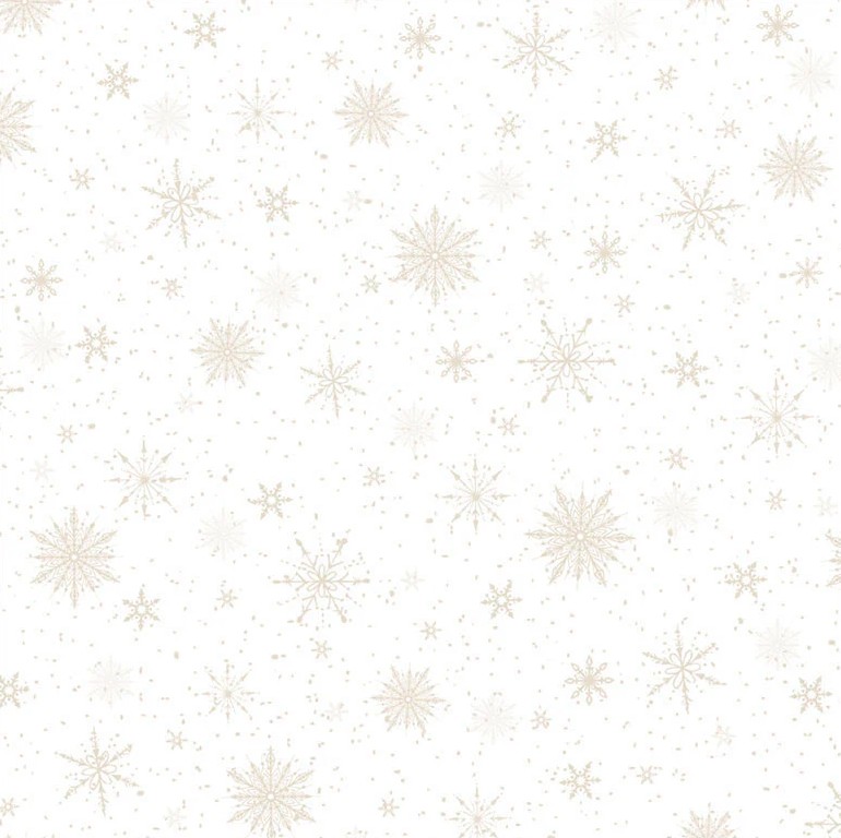 Believe Snowflakes All Over White by Sarah Summers for P&B Textiles