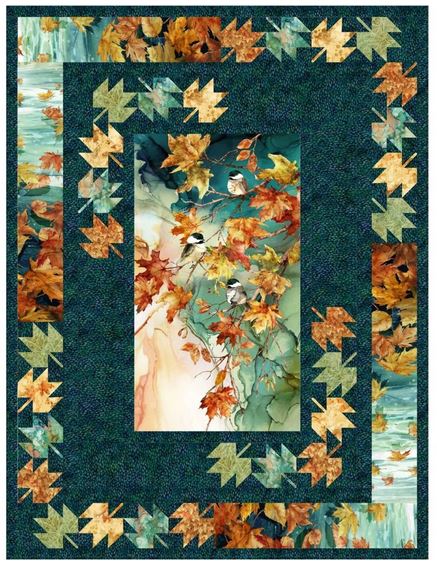 Autumn Blaze Quilt Kit from Northcott