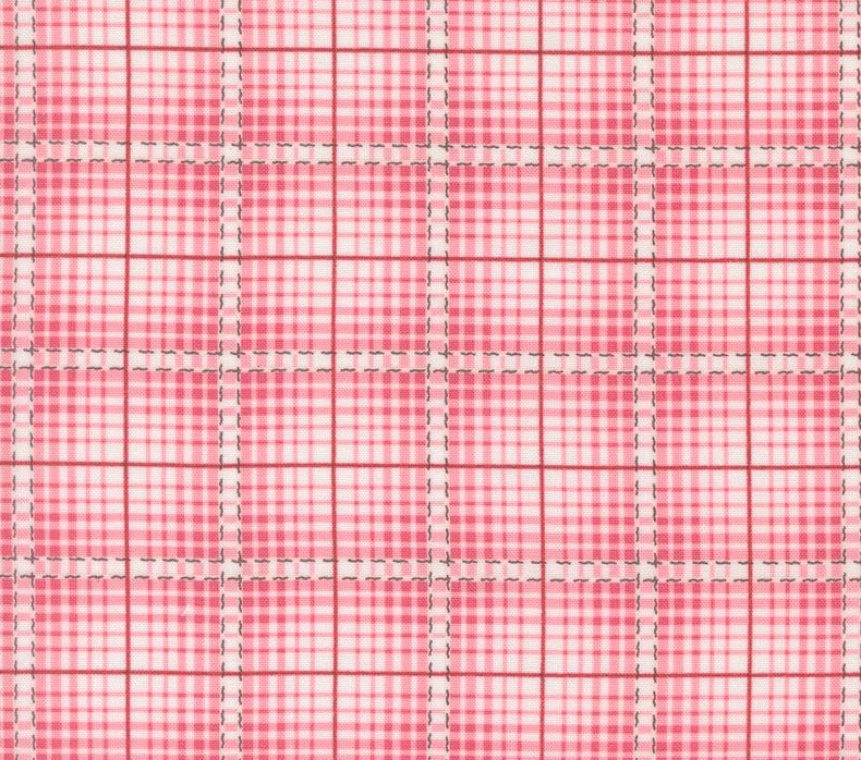 A Very Sweet Christmas Christmas Checks and Plaids Pink by Bunny Hill Designs for Moda Fabrics