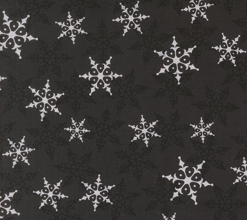 Winter Friends Falling Snow Charcoal Black by Deb Strain for Moda Fabrics