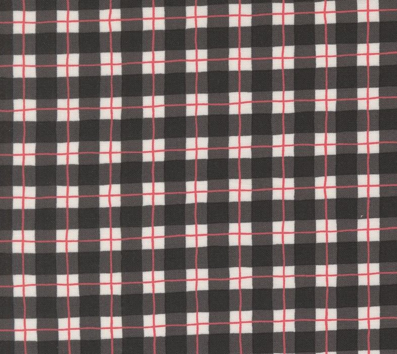 Winter Friends Winter Checks and Plaids Charcoal Black by Deb Strain for Moda Fabrics