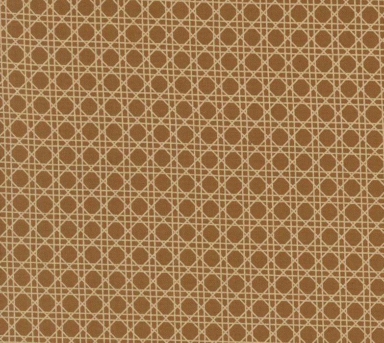 Old World Yuletide Christmas Canning Trellis Sienna by Fancy That Design House for Moda Fabrics