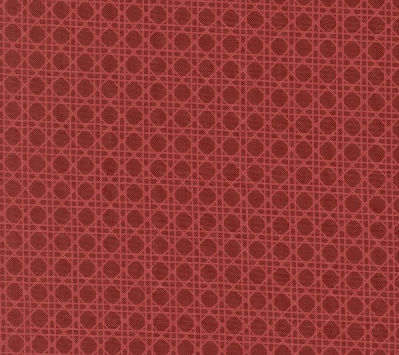 Old World Yuletide Christmas Canning Trellis Crimson by Fancy That Design House for Moda Fabrics