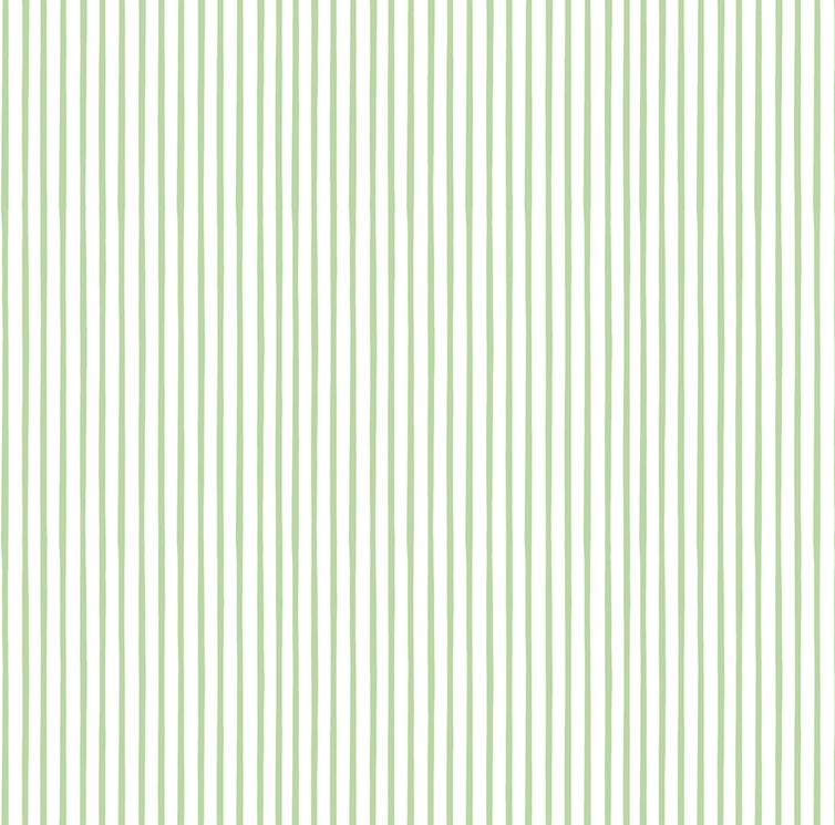 Quack Quack Moo Plain Stripe Green by Emily Wenk for Northcott Fabrics