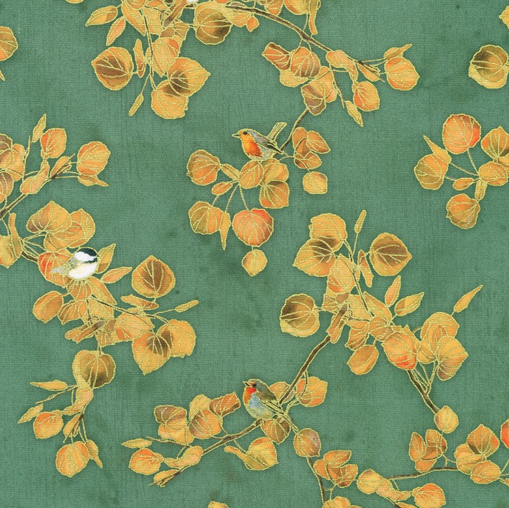 Warm Welcome Branches Balsam by Lynnea Washburn for Robert Kaufman