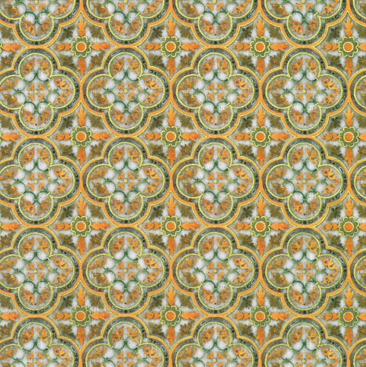Warm Welcome Tiles Pewter by Lynnea Washburn for Robert Kaufman