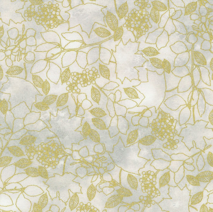 Warm Welcome Leaves Stone by Lynnea Washburn for Robert Kaufman