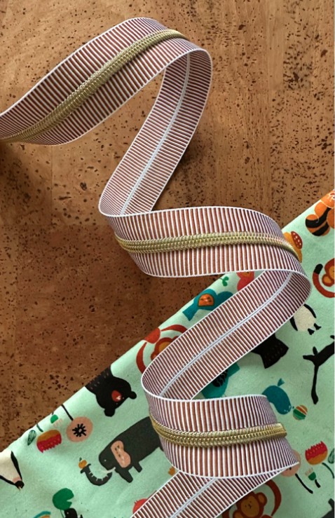 Earth Stripe Zipper Tape from Sassafras Lane Designs
