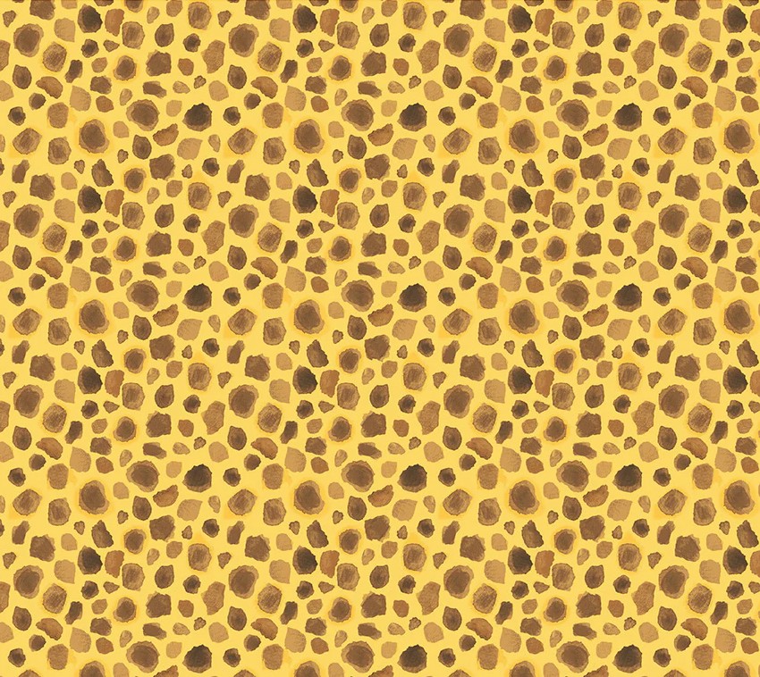 King of the Jungle Flannel First Spots Golden by Whistler Studios for Windham Fabrics