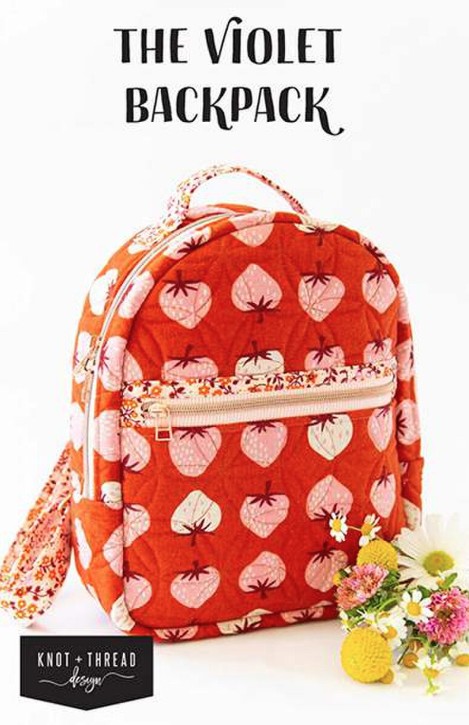 The Violet Backpack Pattern from Knot and Thread Design