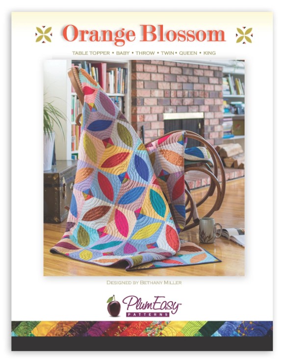 Orange Blossom Quilt Pattern by Bethany Miller for PlumEasy Patterns