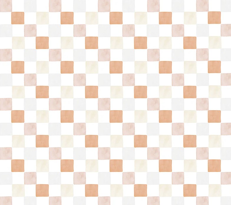 Petal and Purr Checker Rust by Whistler Studios for Windham Fabrics