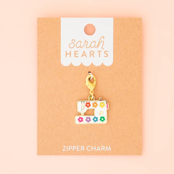 Sewing Machine Zipper Charm from Sarah Hearts