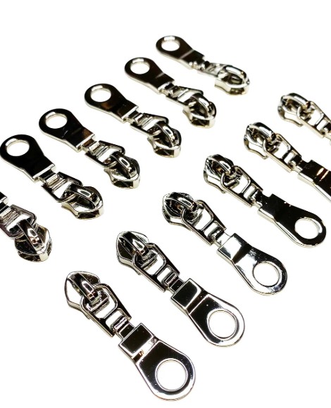 Donut Zipper Pulls in Nickel from Sassafras Lane Designs