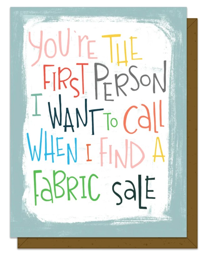 You're the First Person Greeting Card from Kati Cupcake