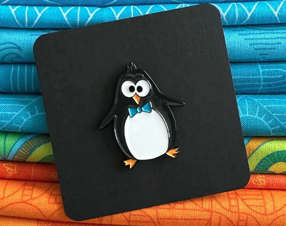 Penguin Enamel Pin from Sassafras Lane Designs