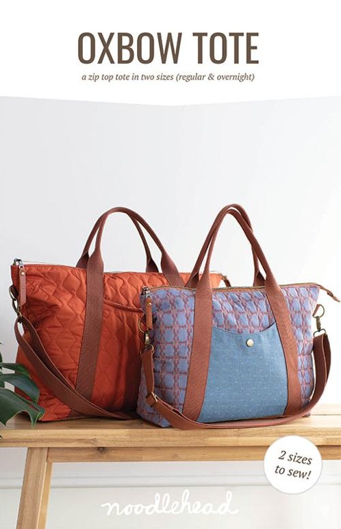 Oxbow Tote Bag Pattern from Noodlehead