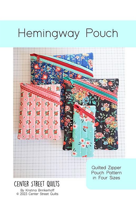 Hemingway Pouch Pattern from Center Street Quilts