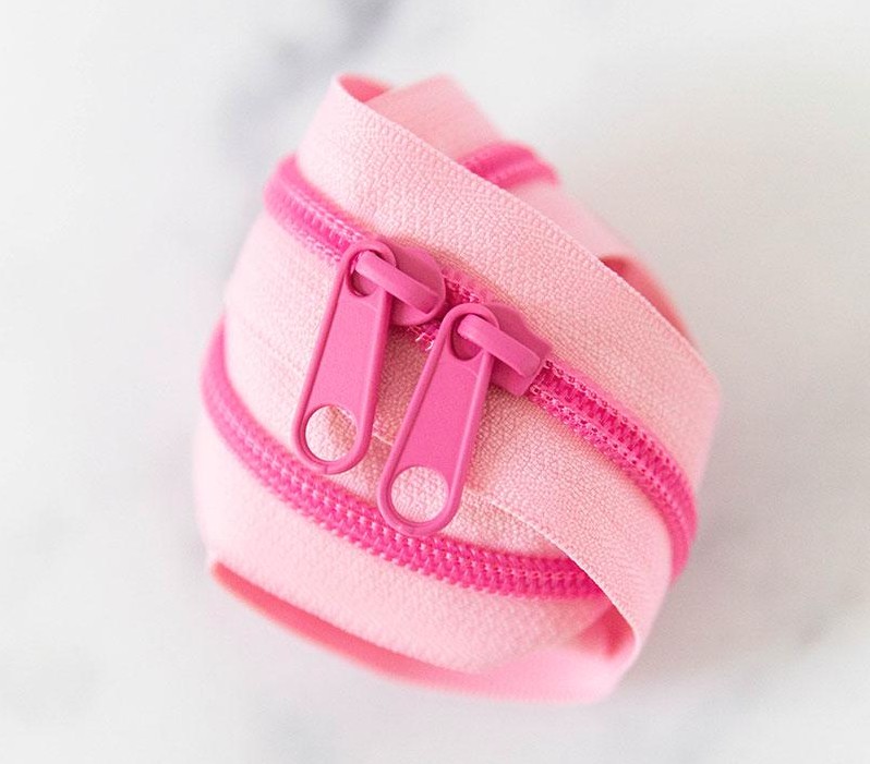 30" Zipper in Bubblegum from Stitch Supply Co