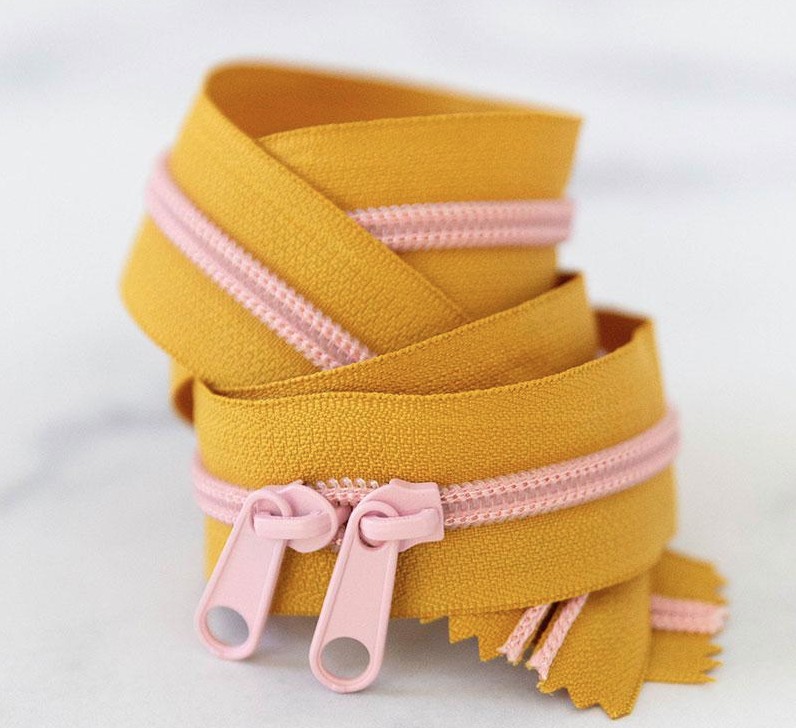 30" Zipper in Ochre from Stitch Supply Co