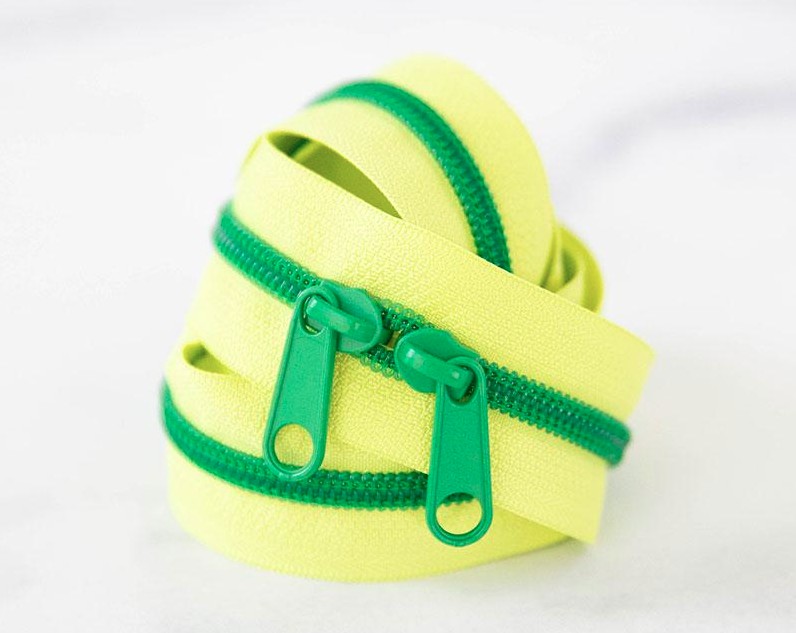 30" Zipper in Lemon Lime from Stitch Supply Co