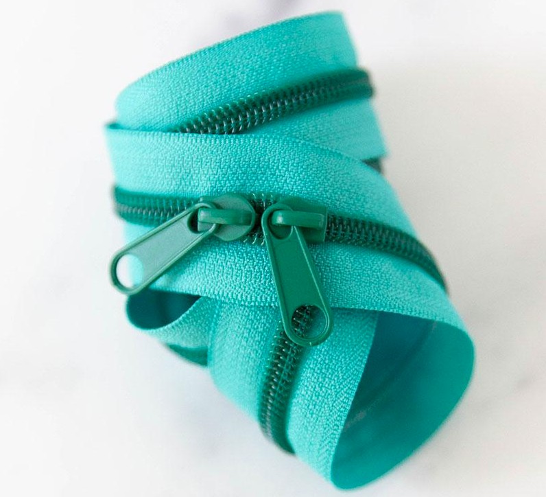 30" Zipper in Turquoise from Stitch Supply Co